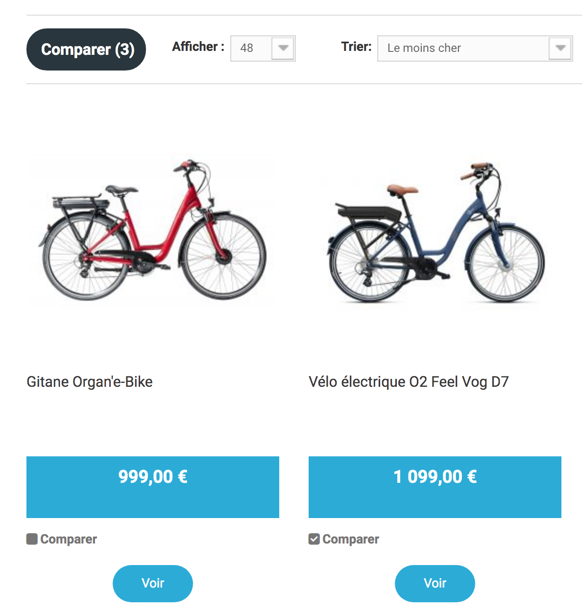 Notre comparateur de velos electriques Velo Horizon